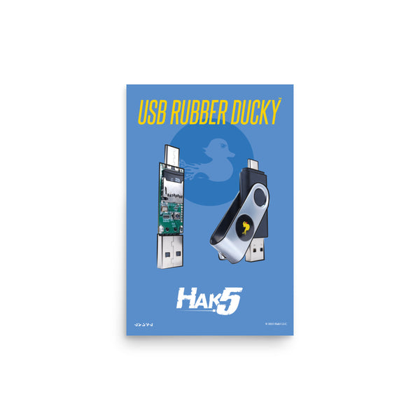 USB Rubber Ducky Gear Poster Hak5