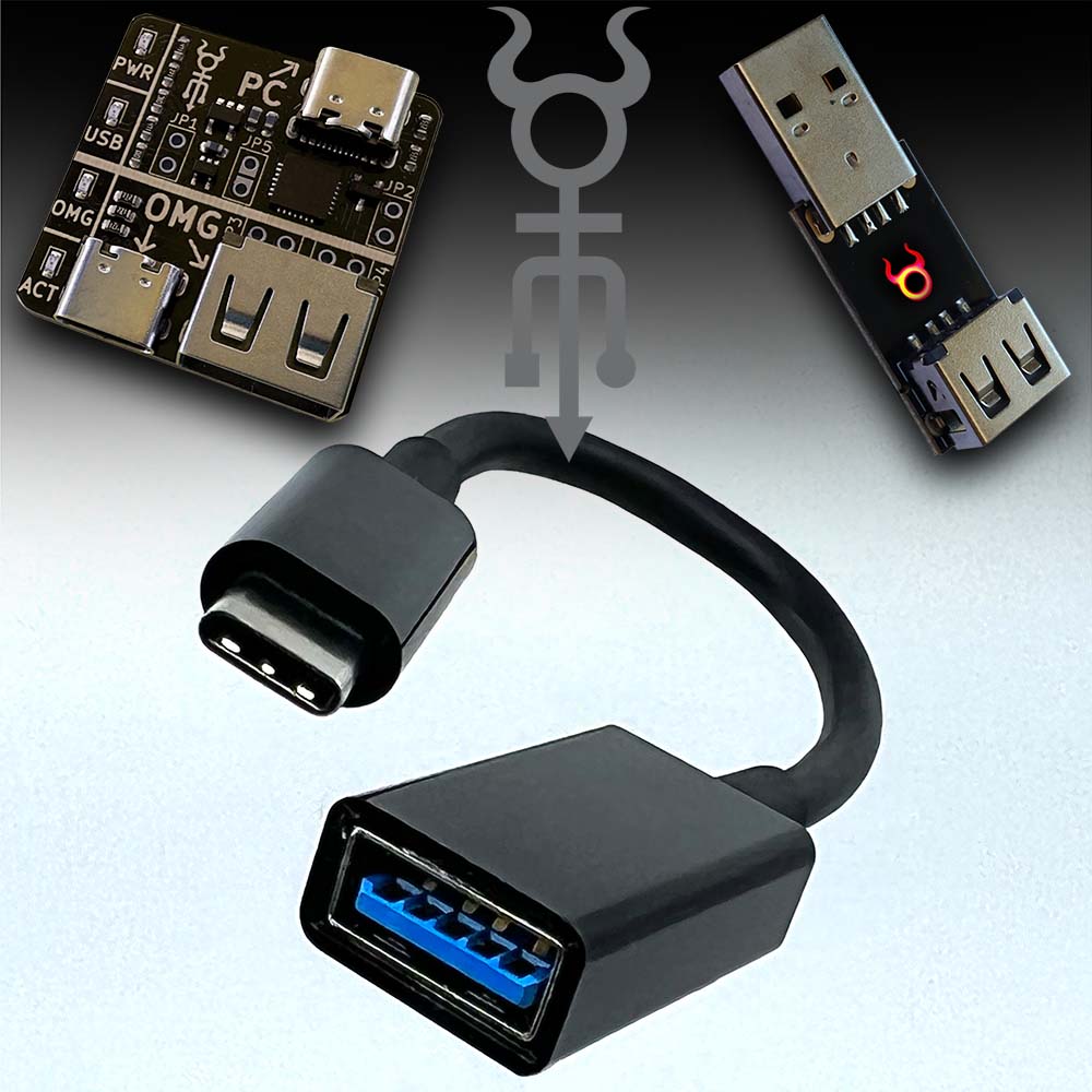O.MG ケーブル エリート（USB-A ー USB-C）＋O.MGプログラマー O.MG Cable Elite USB-A/Lightning - safety test cable with