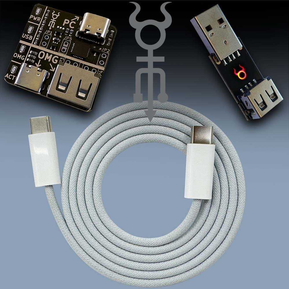 O.MG ケーブル エリート（USB-A ー USB-C）＋O.MGプログラマー O.MG Cable - Hak5